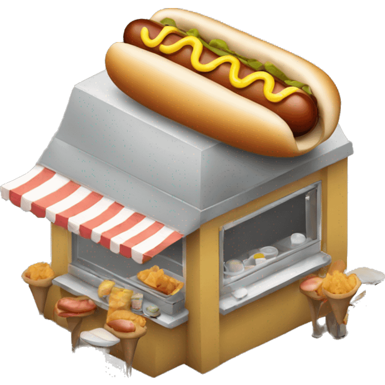 hot dog stand emoji