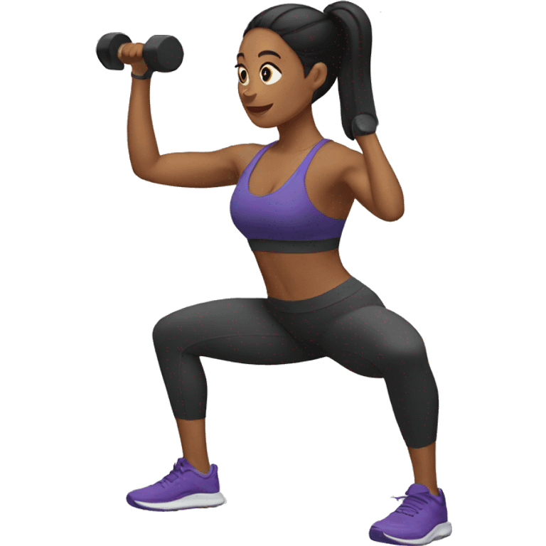 woman workout emoji