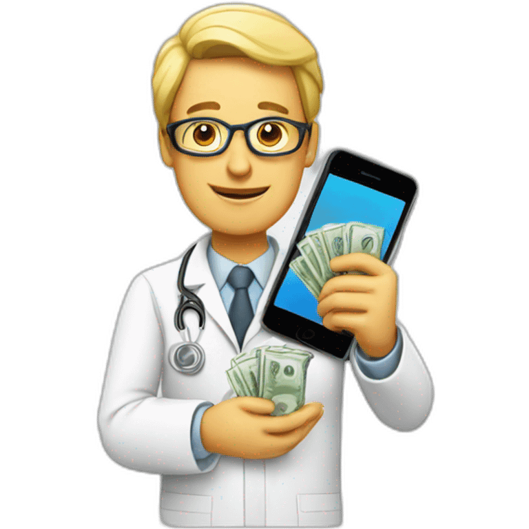 doc with phone and money emoji