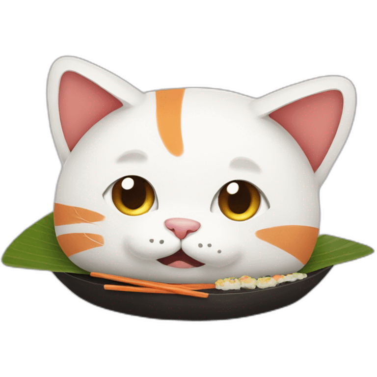 Sushi cat emoji