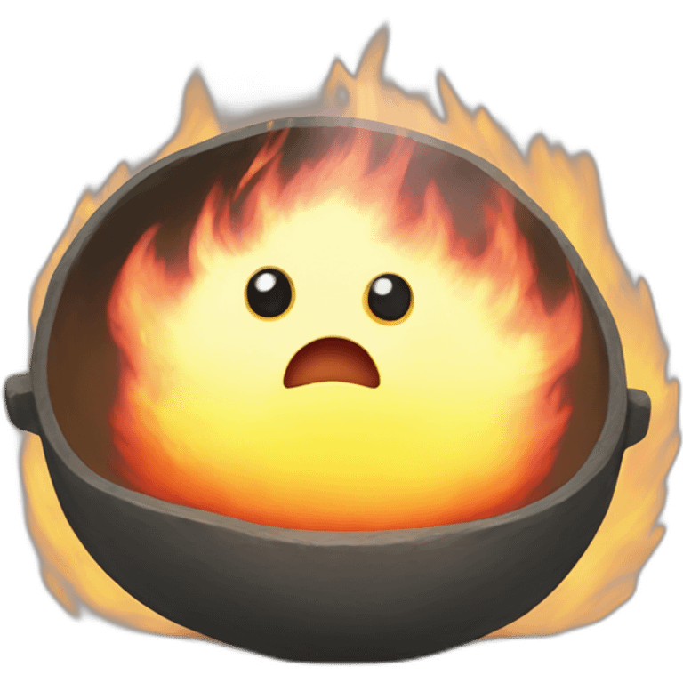 Calcifer from howls moving castle emoji