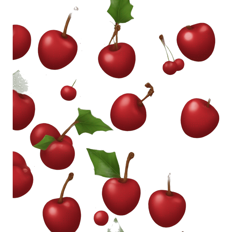 christmas cherries emoji