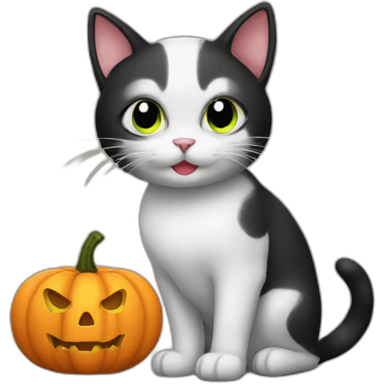 Halloween cat emoji