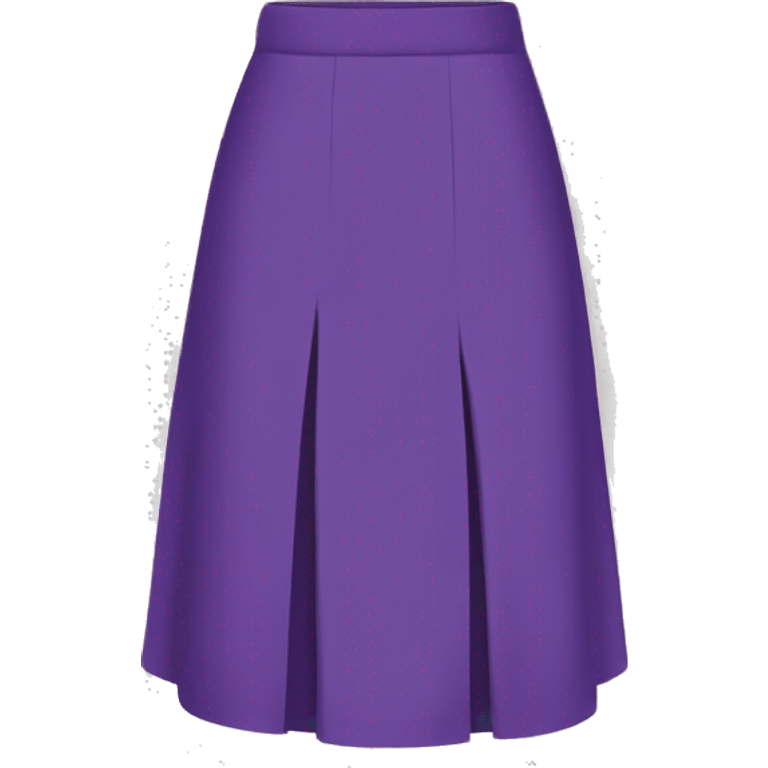 Clothe: long school skirt , colour purple  emoji