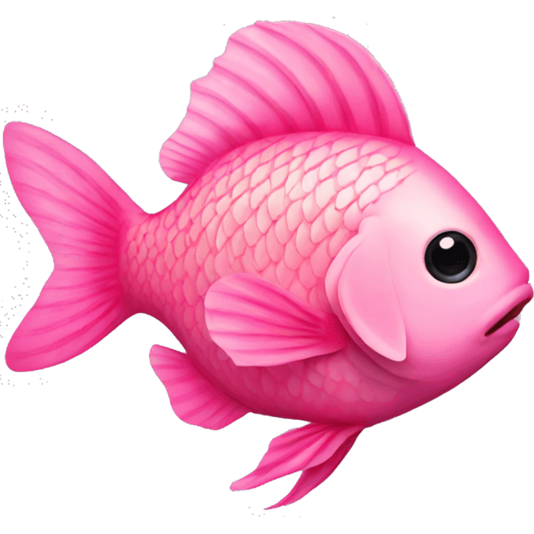 Pink fish  emoji