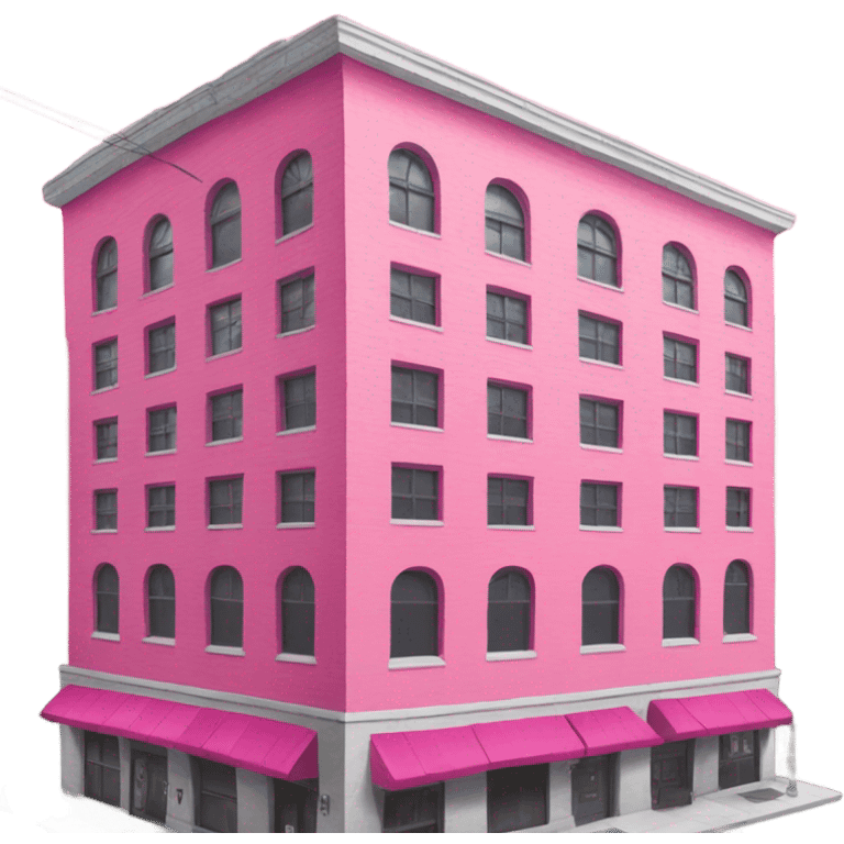 pink downtown building emoji