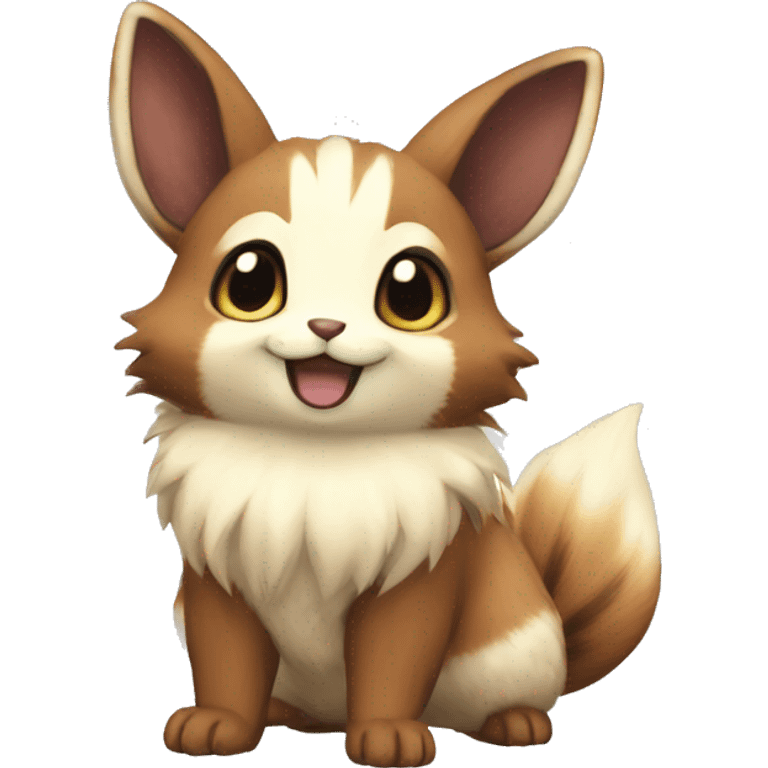 Furret Eevee Rocruff emoji