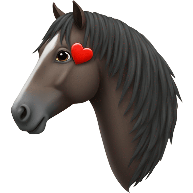 Horse with a heart  emoji