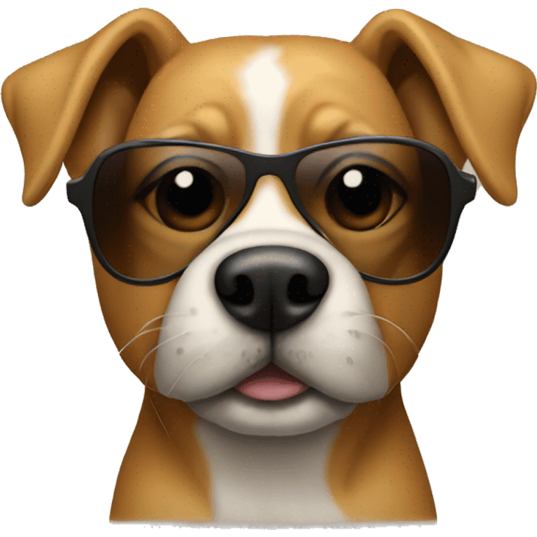 Dog with shades emoji