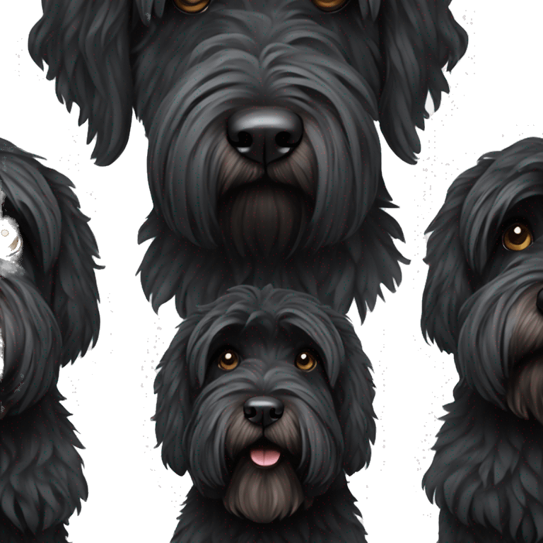 Black Russian terrier  emoji