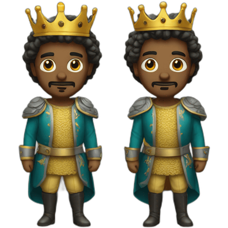 Two men king emoji