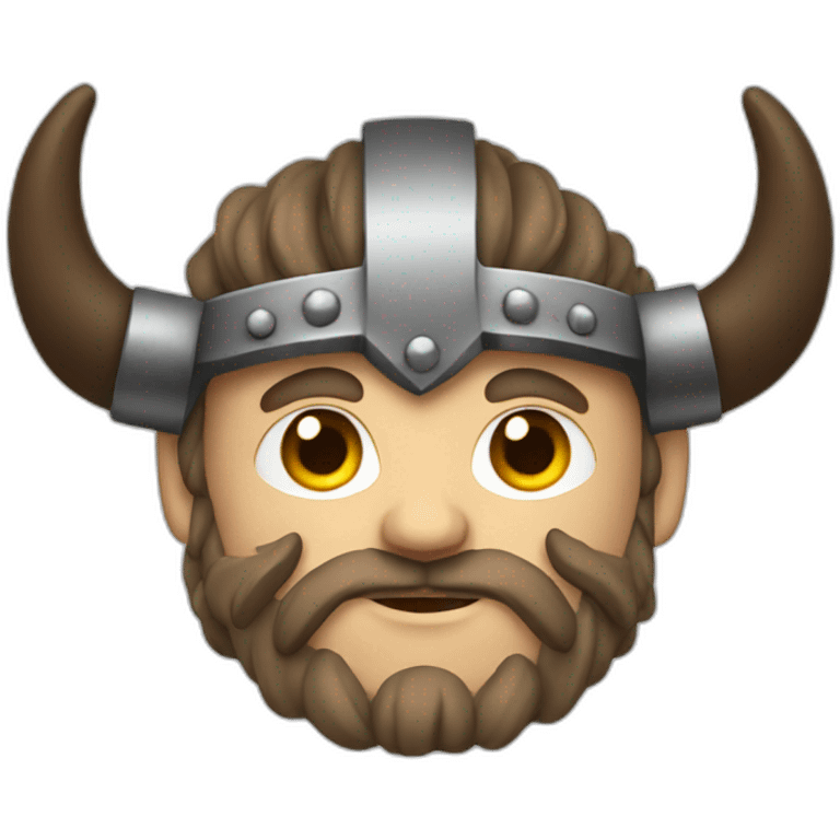 Viking with horned helmeteyes emoji