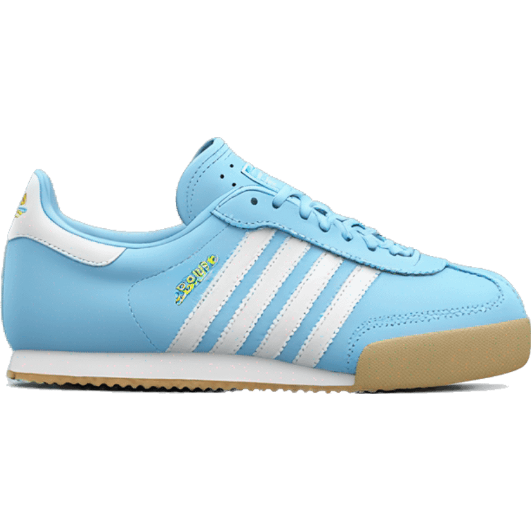 Adidas Sambas Baby Blue  emoji