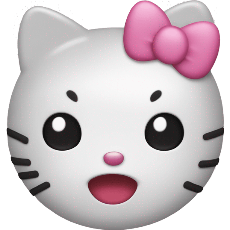 Hello kitty bisou emoji