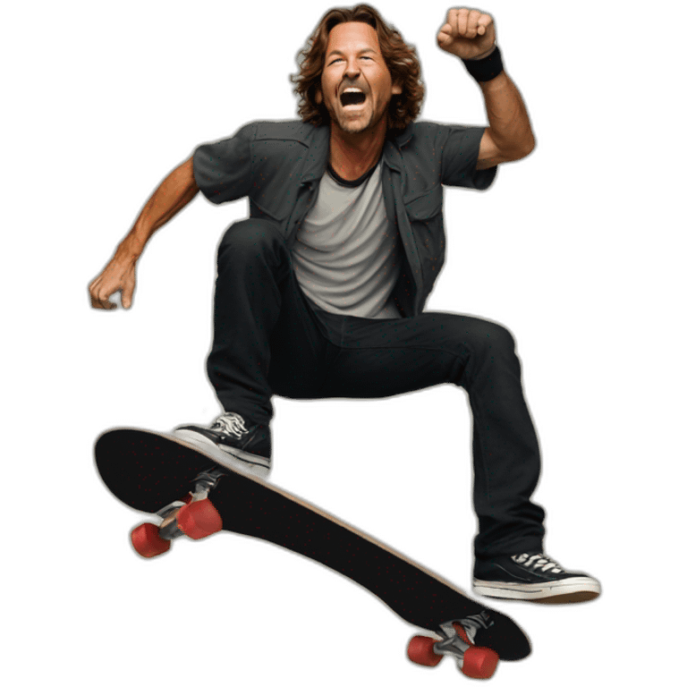 Eddie vedder kickflip emoji