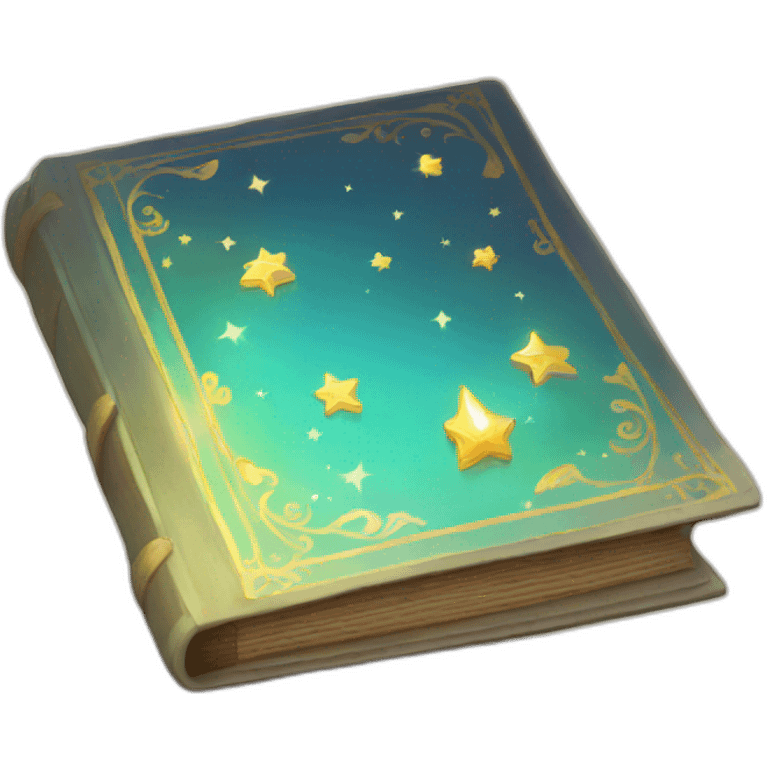 A magical book emoji