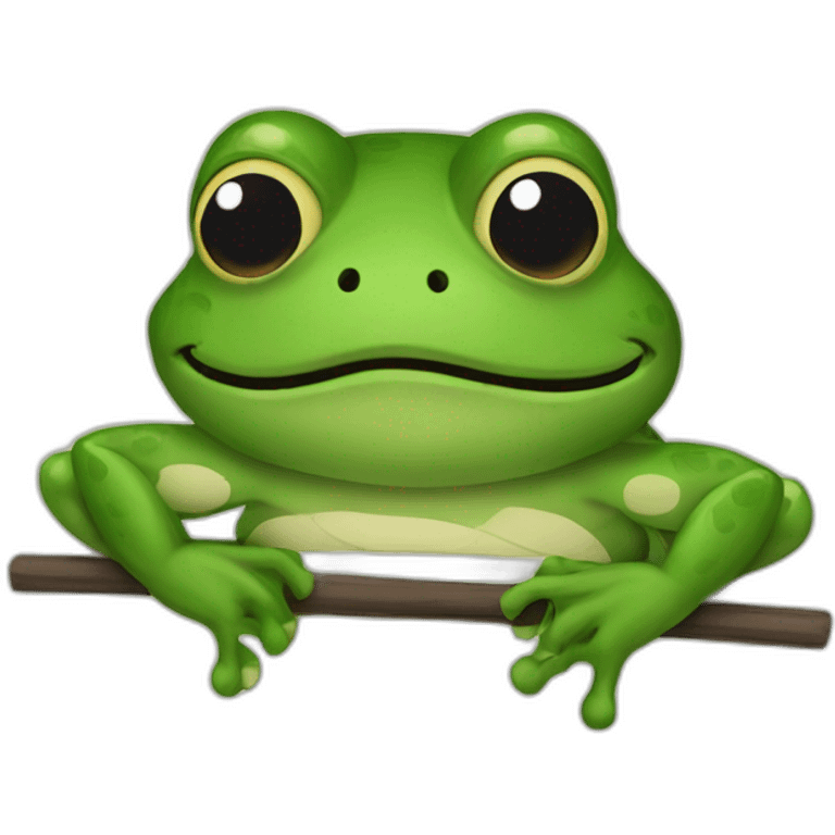 Frog ninja emoji