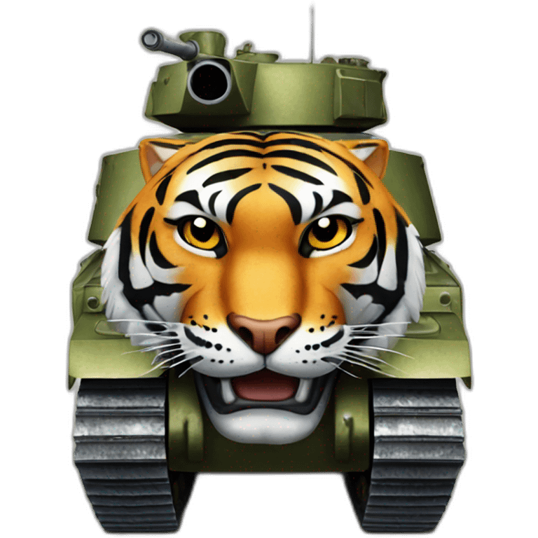 Tank tiger emoji