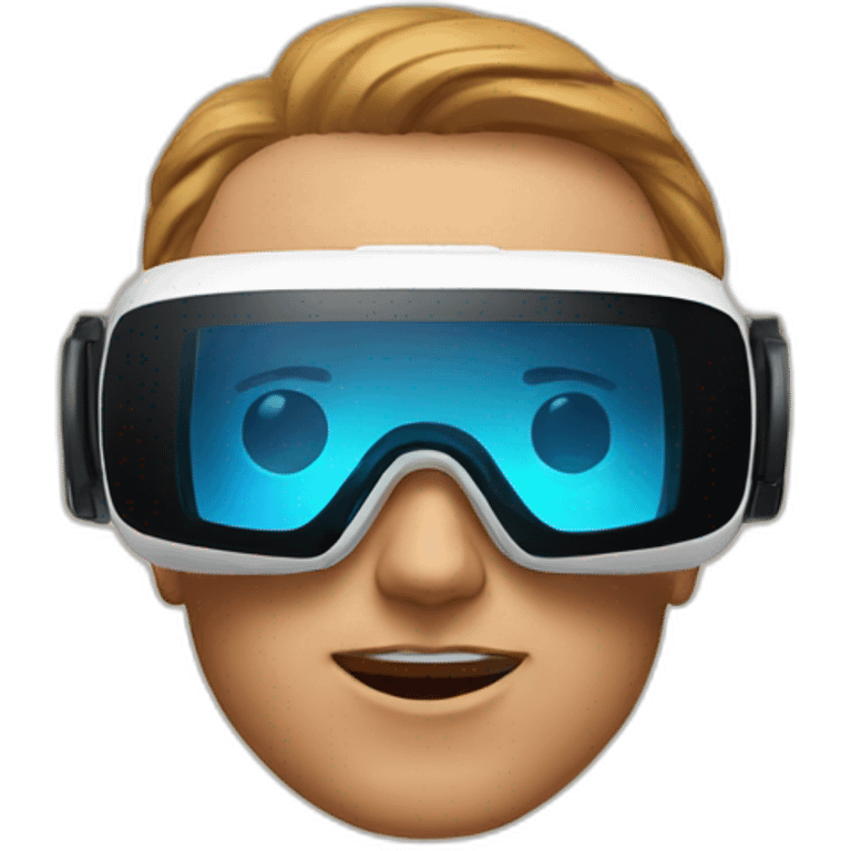 Vr headset make the face tan emoji