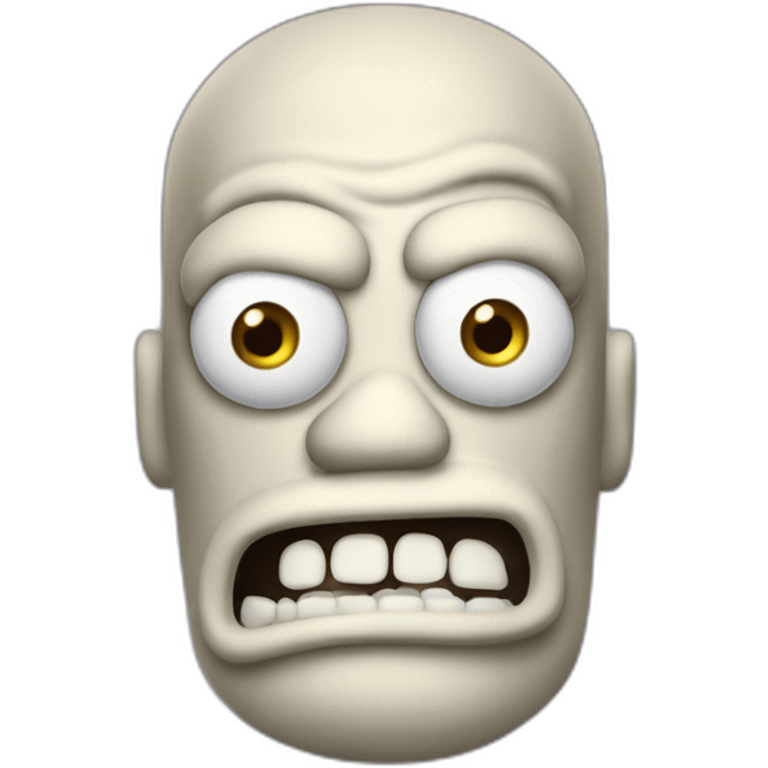 Scared zoidberg futurama emoji