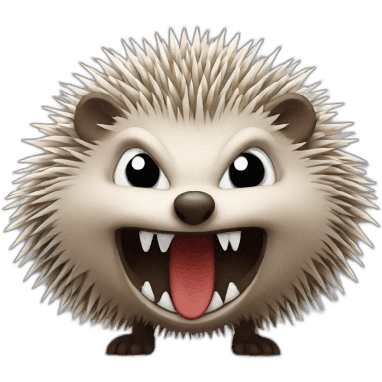 evil hedgehog emoji