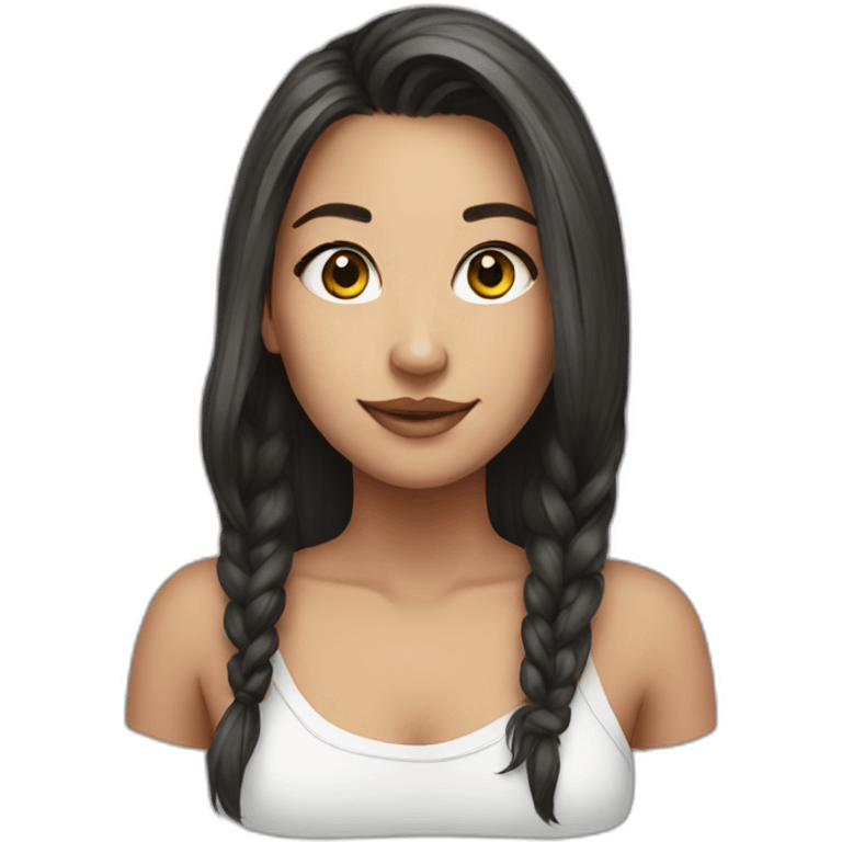 Streamer girl mixed emoji