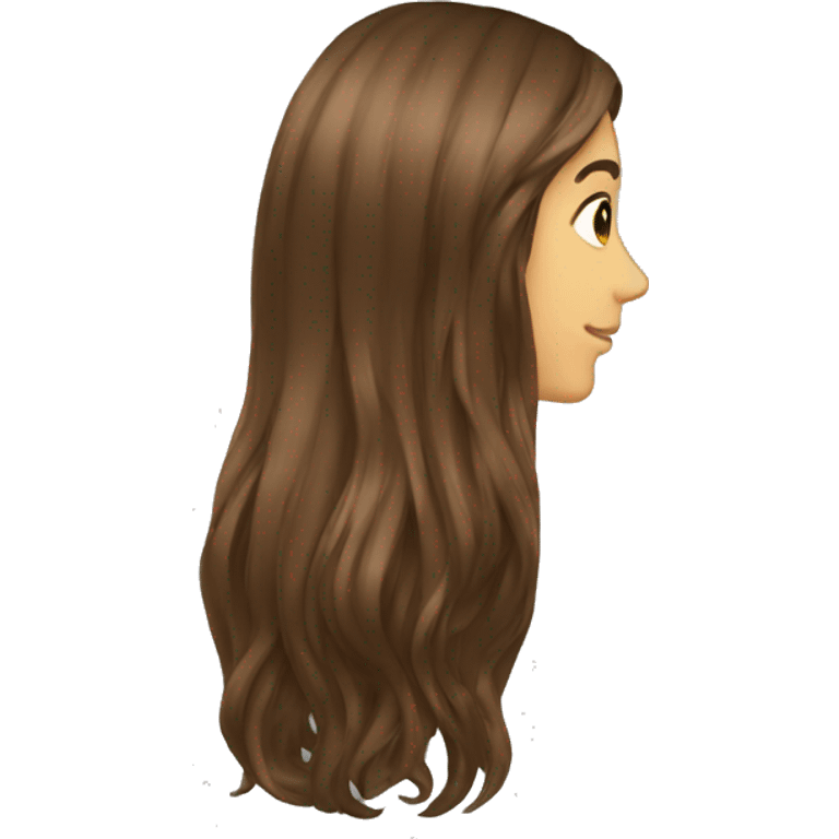 profile long hair hand emoji