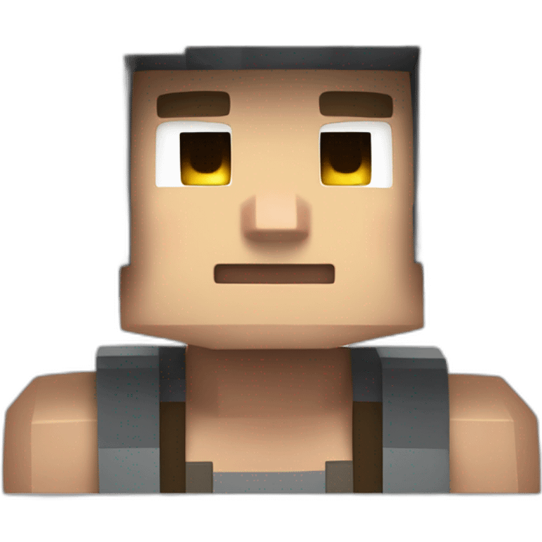 minecraft steve super strong  emoji