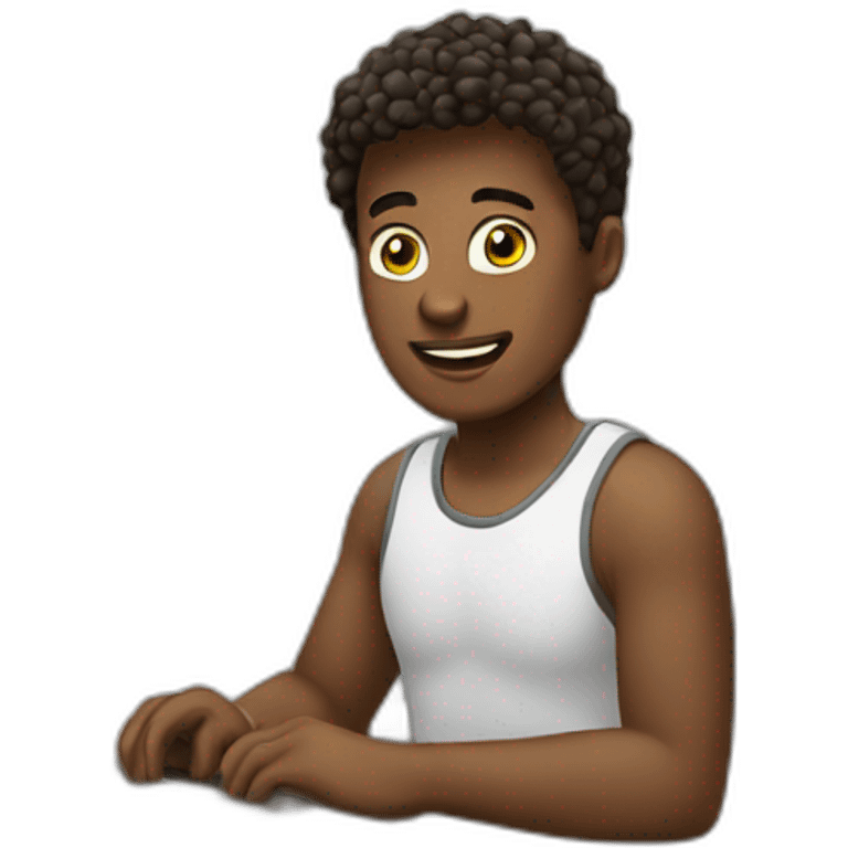 young-man-and-laptop emoji