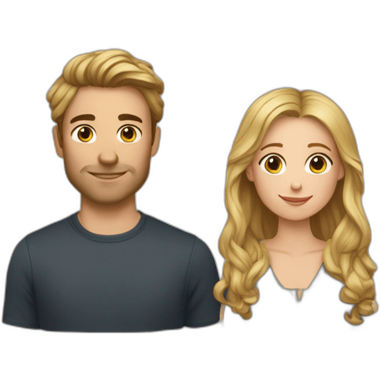 Couple Thibault et Juliette emoji