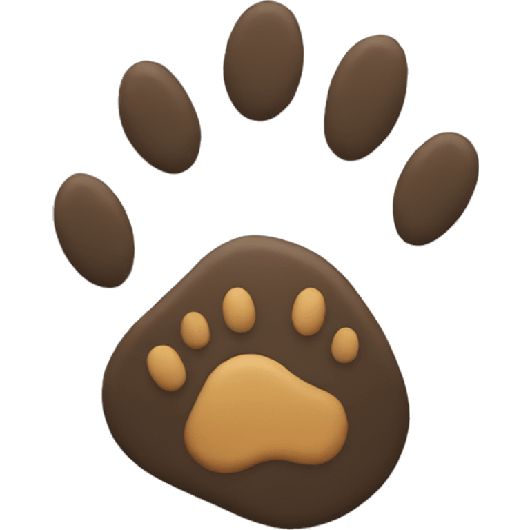 dog footprint colours emoji