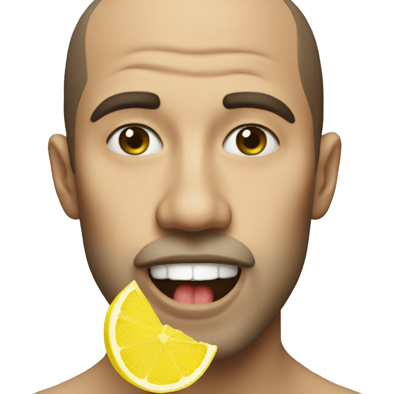 lick the lemon emoji