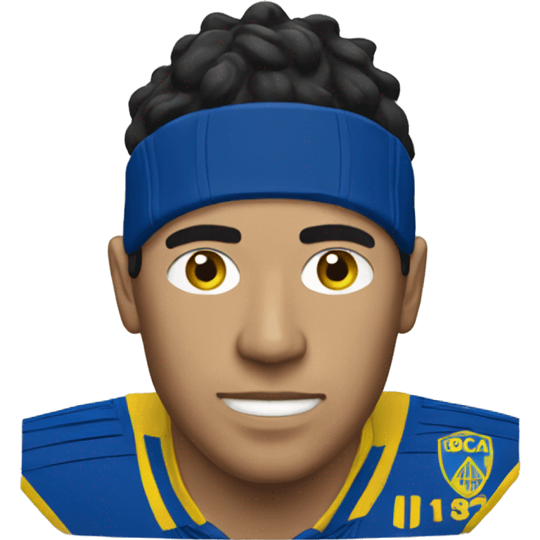 Bolivian guy with Boca Juniors kit emoji