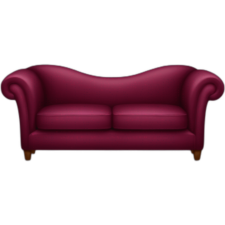 burgundy sofa emoji