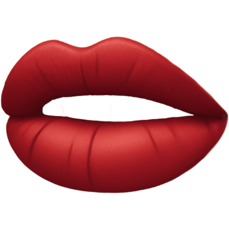 Lipstick red kissing emoji