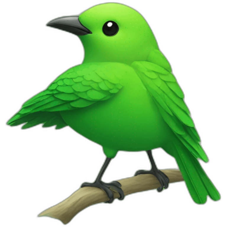 bird green green emoji