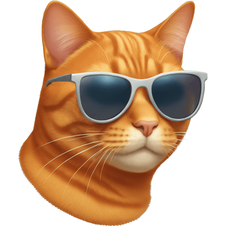 orange cat with sunglasses emoji