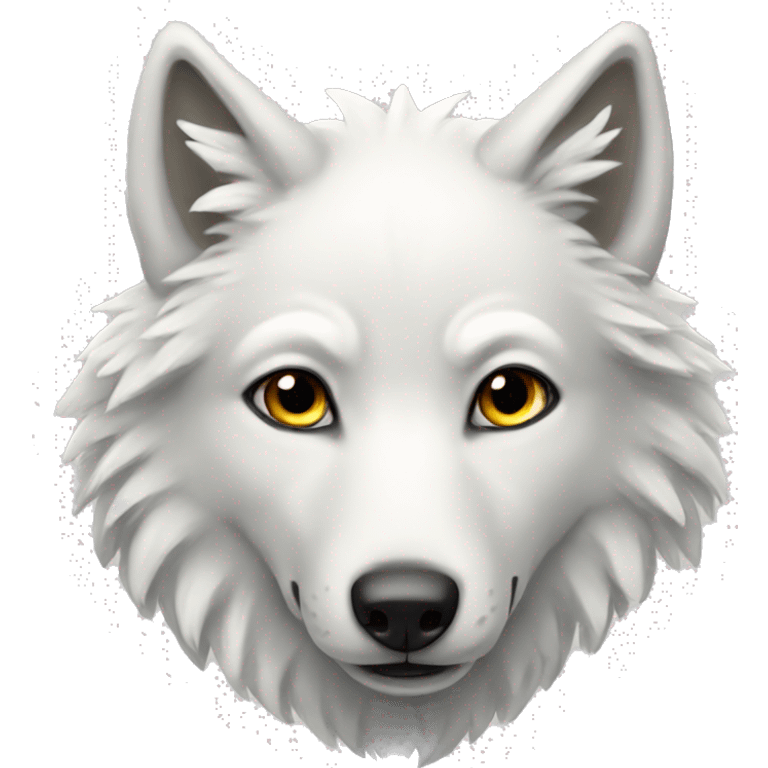 White winged wolf emoji