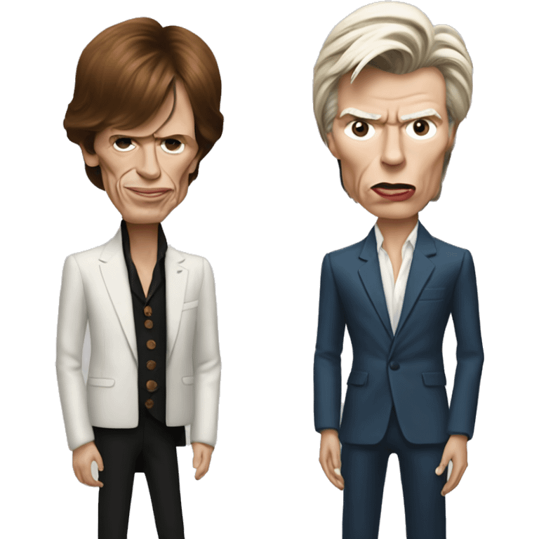 mick jagger and bowie emoji