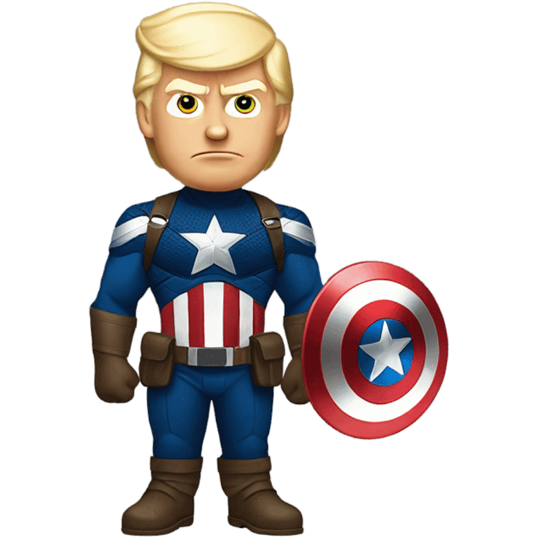 donald trump as captain america emoji