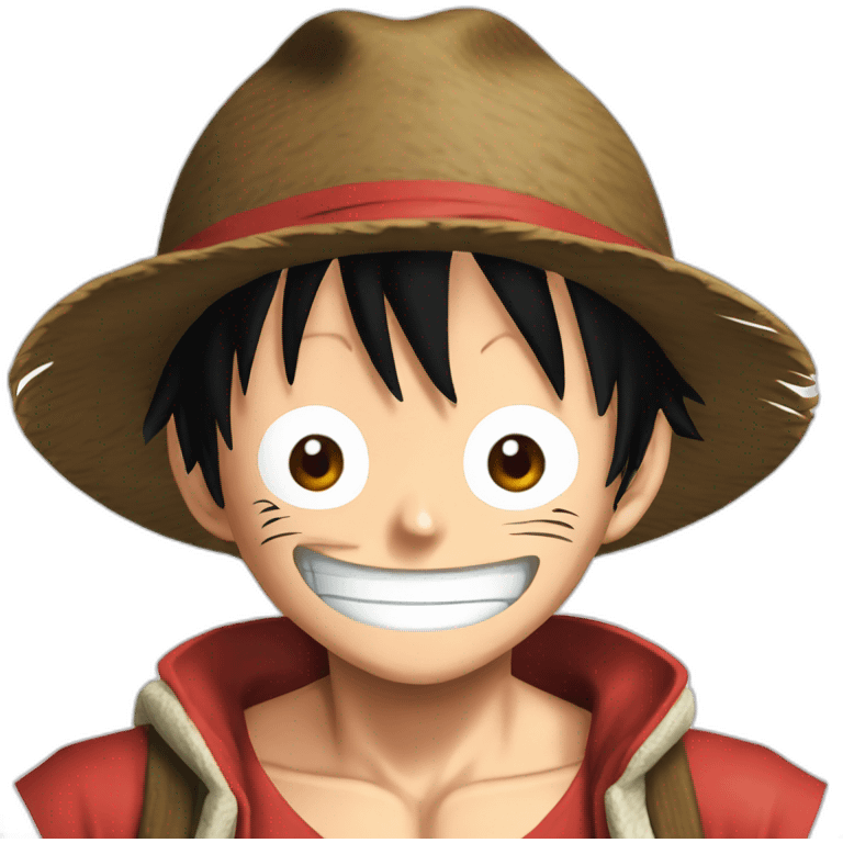 monkey d Luffy from one peice emoji