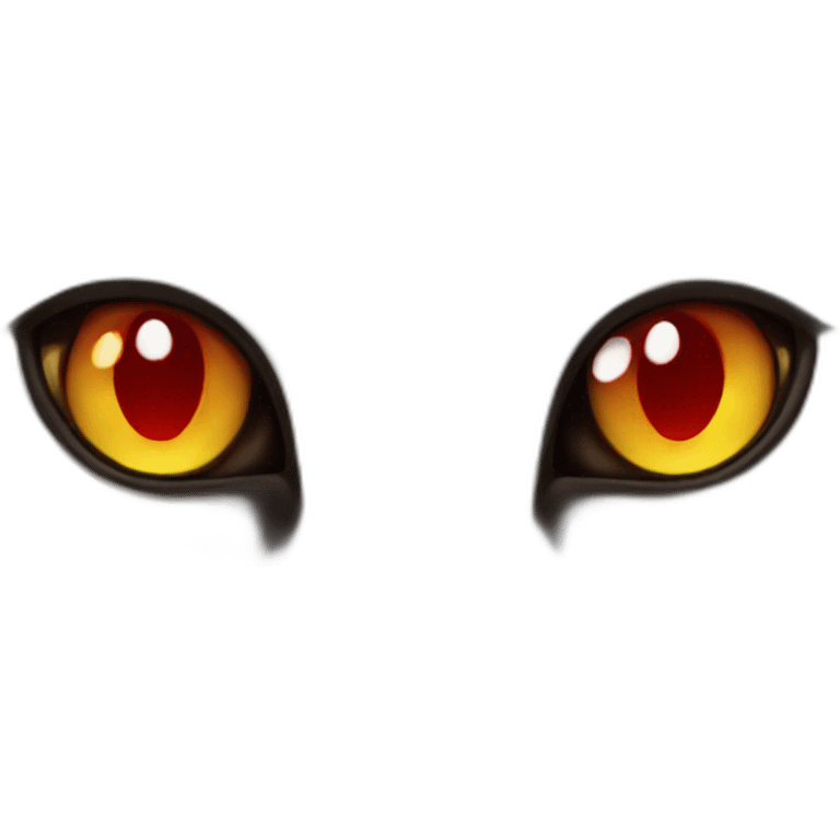 Cat red eyes  emoji