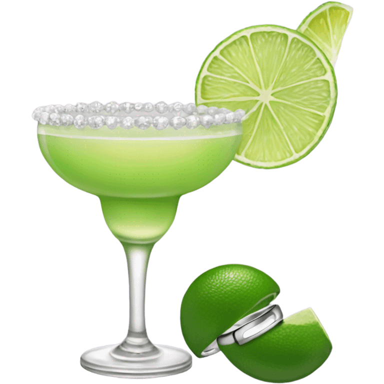 Margarita with wedding ring  emoji