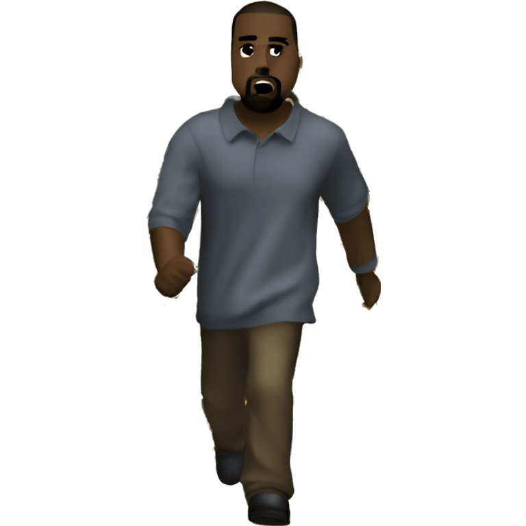 kanye west chasing you in roblox emoji