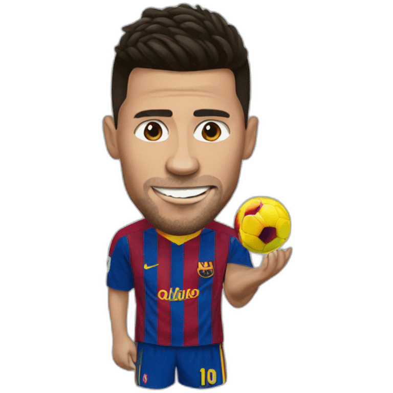 Ronaldo eat Messi emoji