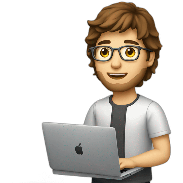 programmer-boy-with-brown-hair-working-with-macbook emoji