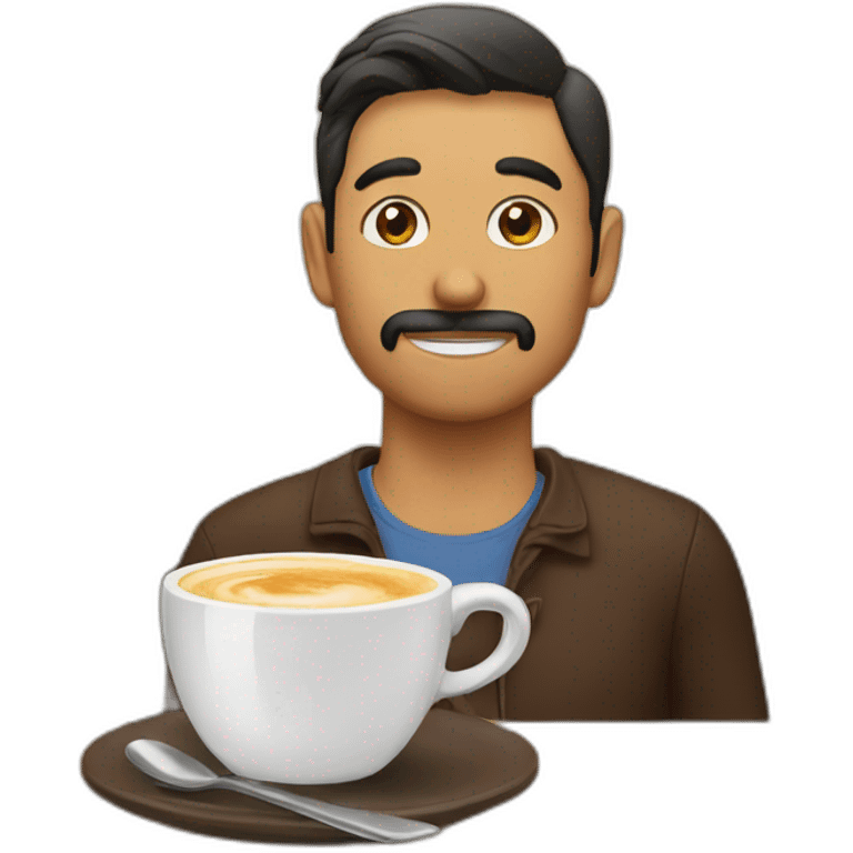 Tomando café emoji