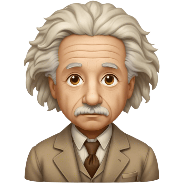 Cinematic Realistic portrait of Albert Einstein, shown as an iconic genius with wild, expressive hair and a gentle, contemplative expression, rendered in detailed period clothing with warm, intellectual lighting emoji