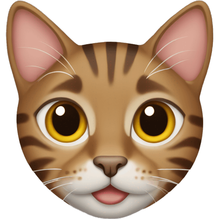 Brown tabby cat emoji