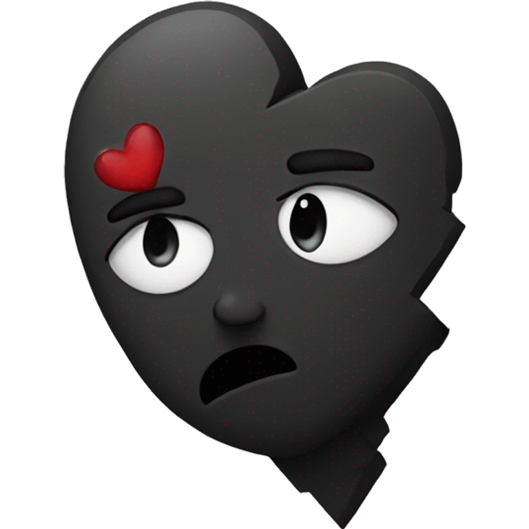 Black broken heart emoji